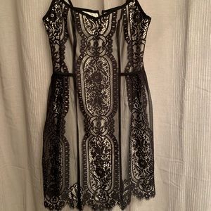 Black and white lace Nanette Lepore dress